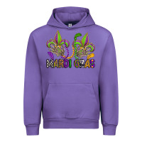 Tulip mardi gras skeleton hands  fleur de lis Urban Hoodie - OliviaCreatesArt