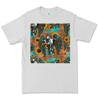 Dove Grey faith cross seamless pattern Premium Tee - HRA Design Shop