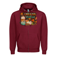 Burgundy sweater weather Zipper Hoodie - BundleAndBundleShop