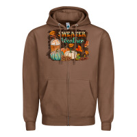 Chestnut sweater weather Zipper Hoodie - BundleAndBundleShop