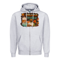 Heather Grey sweater weather Zipper Hoodie - BundleAndBundleShop