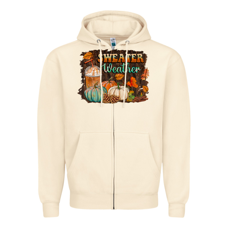 Sweater Weather Zipper Hoodie by BundleAndBundleShop | Teevron