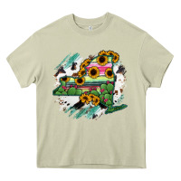 Mossy New York State Map Heavy Core Tee - RanaPortraitStore