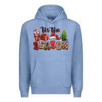 Colony Blue tis the season christmas Premium Hoodie - texasbilliewilder