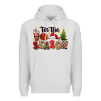 Dove Grey tis the season christmas Premium Hoodie - texasbilliewilder