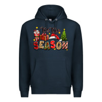 Navy tis the season christmas Premium Hoodie - texasbilliewilder