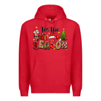 Red tis the season christmas Premium Hoodie - texasbilliewilder
