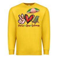 Lemon Peace love summer Premium Sweatshirt - NancyCooperArtShop