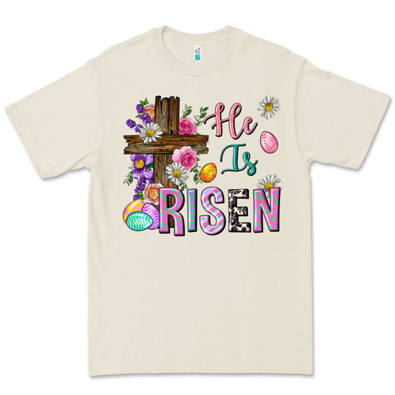 He Is Risen Easter Premium Tee by Neo Western | Teevron