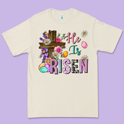 He Is Risen Easter Premium Tee Designed By Neo Western