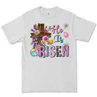 Dove Grey he is risen easter Premium Tee - Neo Western