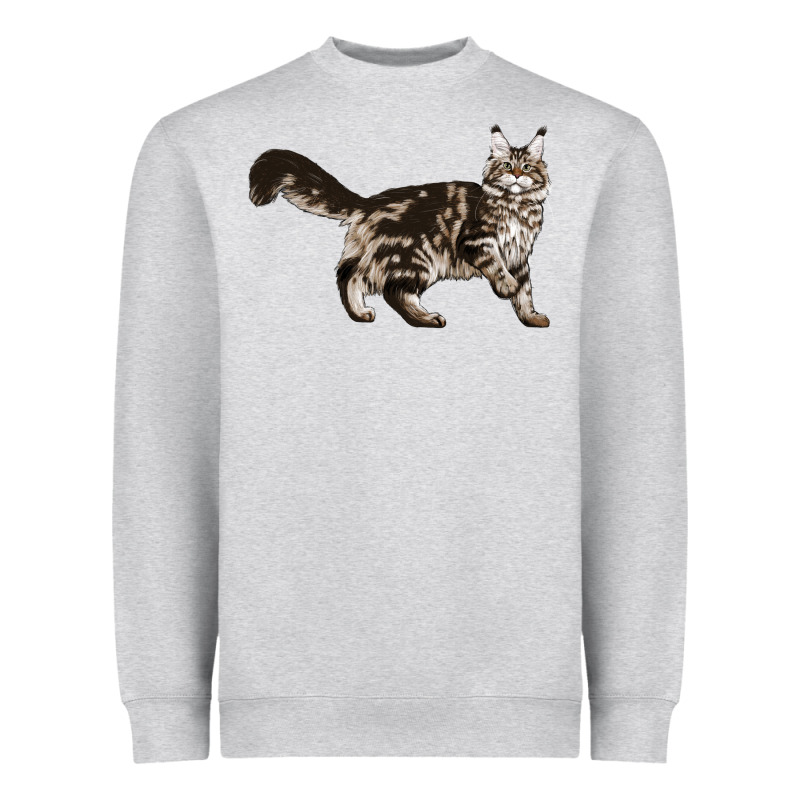 Maine Coon Cat Heavyweight Sweatshirt by LillyAllenDesigns | Teevron
