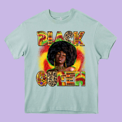 Black Queen Juneteenth Heavy Core Tee Designed By Zillion Design Studio