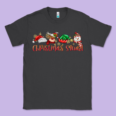Christmas Squad Classic Tee Designed By Maliassmallbusiness