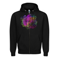 Black halloween spider web for patches Zipper Hoodie - BundleAndBundleShop