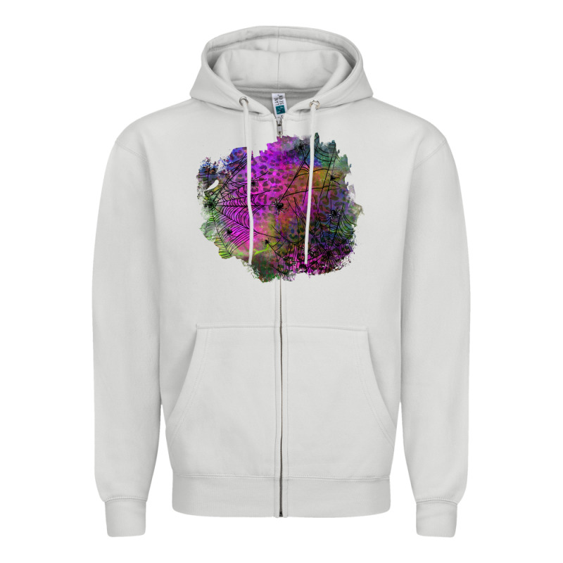 Halloween Spider Web For Patches Zipper Hoodie by BundleAndBundleShop | Teevron