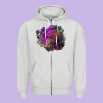Halloween Spider Web For Patches Zipper Hoodie Designed By Bundleandbundleshop