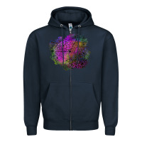Navy halloween spider web for patches Zipper Hoodie - BundleAndBundleShop