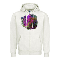 Oatmeal Heather halloween spider web for patches Zipper Hoodie - BundleAndBundleShop