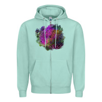 Seafoam halloween spider web for patches Zipper Hoodie - BundleAndBundleShop