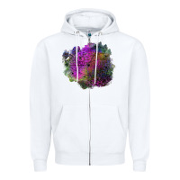 White halloween spider web for patches Zipper Hoodie - BundleAndBundleShop
