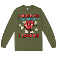 Army Green i have me i take care of me i love me Long Sleeve Tee - MaliasSmallBusiness