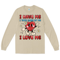 Mushroom i have me i take care of me i love me Long Sleeve Tee - MaliasSmallBusiness