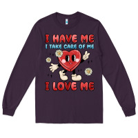 Plum i have me i take care of me i love me Long Sleeve Tee - MaliasSmallBusiness