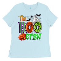 Baby Blue the boo crew Ladies Tee - Zillion Design Studio