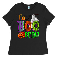Black the boo crew Ladies Tee - Zillion Design Studio