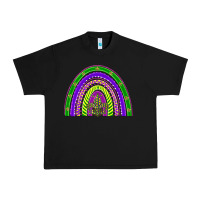Black mardi gras rainbow Urban Heavy Tee - BarkalooDesign