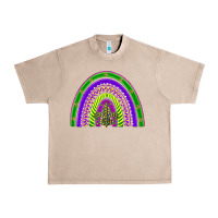 French Oak mardi gras rainbow Urban Heavy Tee - BarkalooDesign