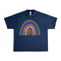 Navy mardi gras rainbow Urban Heavy Tee - BarkalooDesign