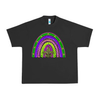 Pigment Black mardi gras rainbow Urban Heavy Tee - BarkalooDesign