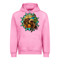 Fuchsia Pink gemstone cowboy Urban Hoodie - OliviaCreatesArt