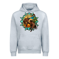 Heather Grey gemstone cowboy Urban Hoodie - OliviaCreatesArt