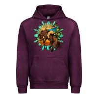 Mauve Wine gemstone cowboy Urban Hoodie - OliviaCreatesArt