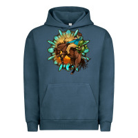 Pigment Midnight Navy gemstone cowboy Urban Hoodie - OliviaCreatesArt