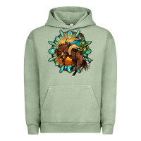 Pigment Oil Green gemstone cowboy Urban Hoodie - OliviaCreatesArt