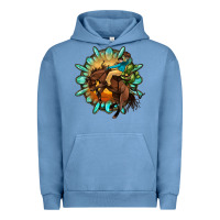 Pigment Pebble Blue gemstone cowboy Urban Hoodie - OliviaCreatesArt