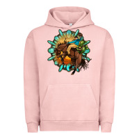 Pigment Salmon gemstone cowboy Urban Hoodie - OliviaCreatesArt