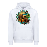 White gemstone cowboy Urban Hoodie - OliviaCreatesArt