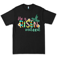 Black He is risen indeed Easter Premium Tee - CowGirlArtShop