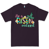 Plum He is risen indeed Easter Premium Tee - CowGirlArtShop
