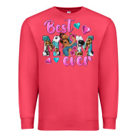 Cardinal Best Mom Ever Afro Woman Premium Sweatshirt - texasbilliewilder