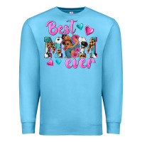 Ocean Blue Best Mom Ever Afro Woman Premium Sweatshirt - texasbilliewilder