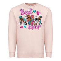 Pale Pink Best Mom Ever Afro Woman Premium Sweatshirt - texasbilliewilder