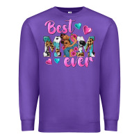 Purple Best Mom Ever Afro Woman Premium Sweatshirt - texasbilliewilder