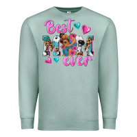 Seafoam Best Mom Ever Afro Woman Premium Sweatshirt - texasbilliewilder