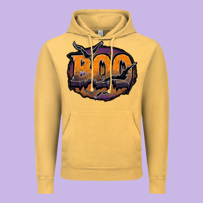 Boo Vintage Hoodie Designed By Jahusdesignshop